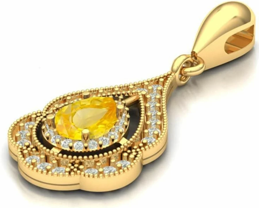 LMDPRAJAPATIS Gemstone Pendant - Handcrafted Jewelry for Women & Men, Elegant & Unique Design