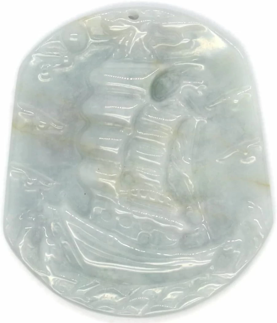 "Jadeite Jade Pendant Necklace - Type A Certified - Gadget Series by Jade-Collector.com"