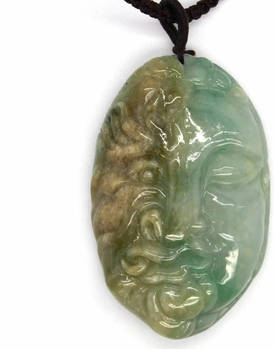 "Jadeite Jade Pendant Necklace - Type A Certified - Gadget Series by Jade-Collector.com"