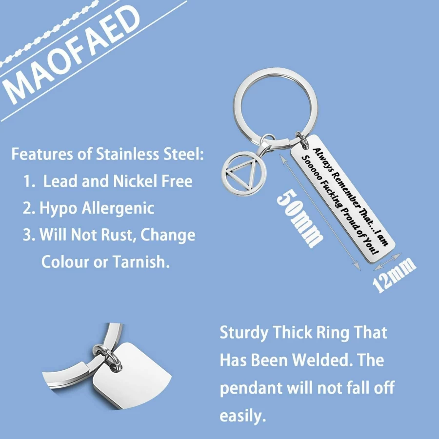 "MAOFAED Addiction Recovery Gift Set - Sobriety & 12 Steps AA Alcoholics Anonymous Inspirational New Beginnings Present"